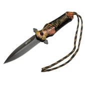 4267 Çok Renkli Kamp Çakı 21cm - Yarı Otomatik, İpli - 1