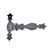 Antika Tarz Dekoratif Pirinç Kuyruklu Zambak Menteşe - 175x248 mm, Oksit - 1