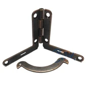 Makaslı Menteşe - 16x36x76mm, Oksit, 1 Adet - 1