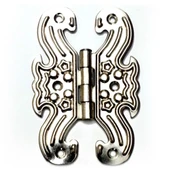 Dekoratif, Sac Kelebek Menteşe - Büyük, Nikel, 1 Adet - 1