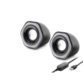 Bilgisayar Hoparlörü 1+1 Usb + 3.5 Mm + Ses Kontrol Siyah SPA2209 - 1