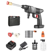 48V Şarjlı Çift Bataryalı Taşınabilir Basınçlı Oto Yıkama Bahçe Sulama Tabancası - 1