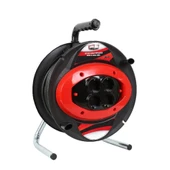 50 MT Makaralı 4 lü Elektrik Uzatma Priz 3 x 2,5 Mm Siyah - 1