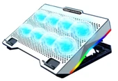 ZR S608 Rgb 8 Fan Metalik Laptop Suğutucu - 1