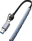 ZR288 7 Port Ads303/D Type-C Usb Metal Usb Hub - 1