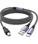 ZR361 Ads 501 Type-C 2 İn 1 Yazıcı Kablosu - 1