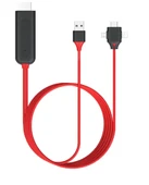 ZR18 3 İn 1 Usb To Hdmı Kablo - 1