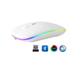 ZR215 Cba100 Rgb Beyaz Şarjlı Mouse - 1