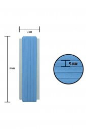 8mm Yassı Lateks Lastik/10 Metre Bel, Paça ve Don Lastiği - 2