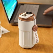 Akıllı Led Sıcaklık Göstergeli Çelik Termos/Mug-400 ml thumbnail 7