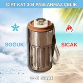 Akıllı Led Sıcaklık Göstergeli Çelik Termos/Mug-400 ml thumbnail 3