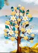 Nova Puzzle 1000 Parça Altın Sarısı Ağaç Puzzle - 1