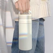 Paslanmaz Çelik Tutacaklı Termos 500 ml -Vakumlu Sızdırmaz Termos thumbnail 8