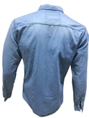 Tarz Erkek Slim Fit Yıkama Kot Gömlek 1001 thumbnail 3