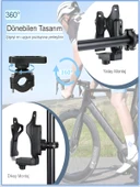 Reflektörlü Sarsıntı & Titreşim Engelli Led Işıklı Gidon Ve Koruma Demiri Bağlantılı Matara Tutucu thumbnail 4