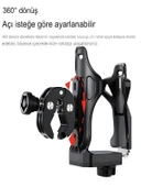 Reflektörlü Sarsıntı & Titreşim Engelli Led Işıklı Gidon Ve Koruma Demiri Bağlantılı Matara Tutucu thumbnail 2