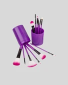 Ultra Yumuşak 12’li Makyaj Fırça Seti – Dökülme Yapmaz, Dalin Şampuan ile Temizlenebilir thumbnail 3