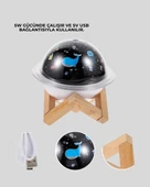 Projektör ışıklı, aromaterapi uyumlu mini masaüstü hava nemlendirici cihaz - 5