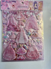 Sticker Prenses Elbise Giydirme Etkinlik Oyunu 2 Kartela Birden Model17 thumbnail 1