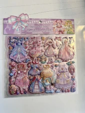 Sticker Prenses Elbise Giydirme Etkinlik Oyunu 2 Kartela Birden Model1 thumbnail 1