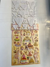 Sticker Prenses Elbise Giydirme Etkinlik Oyunu 2 Kartela Birden Model16 thumbnail 2