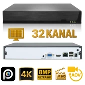 HiEasy 32 Kameralı 8MP NVR Güvenlik Seti (8TB HDD Dahil) – 4K AOV PTZ Kontrol H.265+ 7/24 Kayıt thumbnail 3