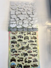 Askeri Araçlar Kabartma Sticker Etkinlik Oyunu 2 Kartela Birden Model21 thumbnail 2