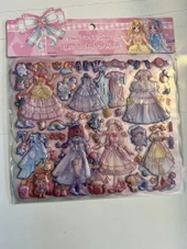 Sticker Prenses Elbise Giydirme Etkinlik Oyunu 2 Kartela Birden Model2 thumbnail 1