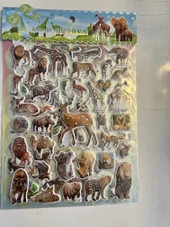 Kabartma Hayvanlar Sticker Etkinlik Oyunu 2 Kartela Birden Model19 thumbnail 1