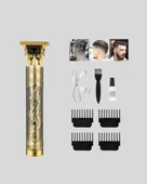 T Bıçaklı Profesyonel Çizik Tıraş Makinesi Seti – 120 Dakika Kullanım, Şarjlı & Kablolu thumbnail 2