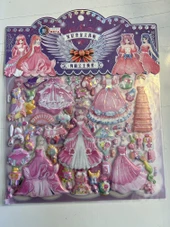 Sticker Prenses Elbise Giydirme Etkinlik Oyunu 2 Kartela Birden Model13 thumbnail 1