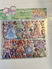Sticker Prenses Elbise Giydirme Etkinlik Oyunu 2 Kartela Birden Model9 thumbnail 1