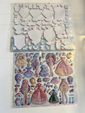 Sticker Prenses Elbise Giydirme Etkinlik Oyunu 2 Kartela Birden Model6 thumbnail 2