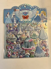 Sticker Prenses Elbise Giydirme Etkinlik Oyunu 2 Kartela Birden Model7 thumbnail 1