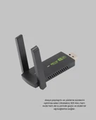 Ultratekno Dual Band WiFi Adaptör – 1200 Mbps, USB 3.0, Çift Antenli, Geniş Kapsama Alanı ve Yüksek Hız - 5