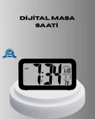 Dijital Masa Saati Sensörlü Aydınlatmalı Alarm ve Sıcaklık Ölçerli - 1