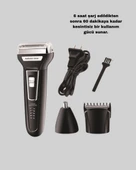 İnsua 3’lü Tıraş Makinesi – 3 Farklı Kesim Başlığı, Güçlü Motor, 60 Dakika Kullanım thumbnail 5