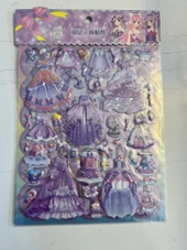 Sticker Prenses Elbise Giydirme Etkinlik Oyunu 2 Kartela Birden Model14 thumbnail 1