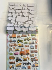 Kabartma Taşıtlar Sticker Etkinlik Oyunu 2 Kartela Birden Model20 thumbnail 2