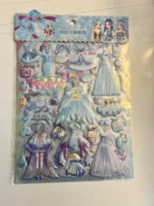 Sticker Prenses Elbise Giydirme Etkinlik Oyunu 2 Kartela Birden Model15 thumbnail 1