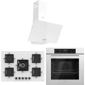 Ferre Flowart Florenz Essential Beyaz 3'lü Ankastre Set ( QBL63CB-SS036-D087 ) thumbnail 1