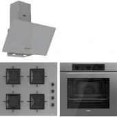 Ferre QBL62CPR - SS208CPR -D088 60 cm Gri Cam Turbolu Ankastre Set thumbnail 1