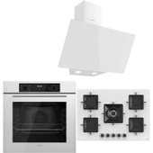 Ferre Icon Plus 75 Serisi 3lü Cam Ankastre Set (QBL63CB-SS036-D078) thumbnail 1