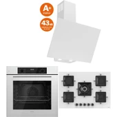 Ferre Icon Plus 75 Serisi 3lü Cam Ankastre Set (QBL63CB-SS036-D078SA) thumbnail 1