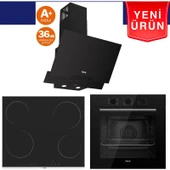 Ferre Silenart Yeni Seri Ultra Sessiz Siyah  Ankastre Set (QBL62CS  +  MS261+  D063 -Sa) thumbnail 1