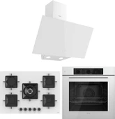 Ferre Ss Serisi Beyaz 5 Gözlü Ankastre Set ( QBL62CB-SS036-D078 ) thumbnail 1