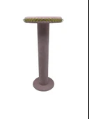 Süet Kumaş Pembe Renk 35 cm Yuvarlak Model Kolye-tesbih-bileklik Standı thumbnail 2