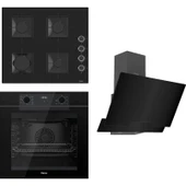 Ferre Fryart-Sılentart Serisi Siyah Set (SS205 + QEP63CS +D063) - Emaye Izgara thumbnail 1