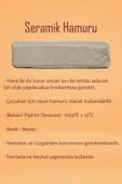 Beyaz Seramik Hamuru 1 Kg Kil Plastik Ebeşuar Seti 6x15 ml Akrilik Set 25 ml Partlatma Verniği thumbnail 6