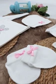 Sema Baby 5 Parça Hastane Çıkışı Zıbın Seti 0-3 Ay - Pink Butterfly thumbnail 3